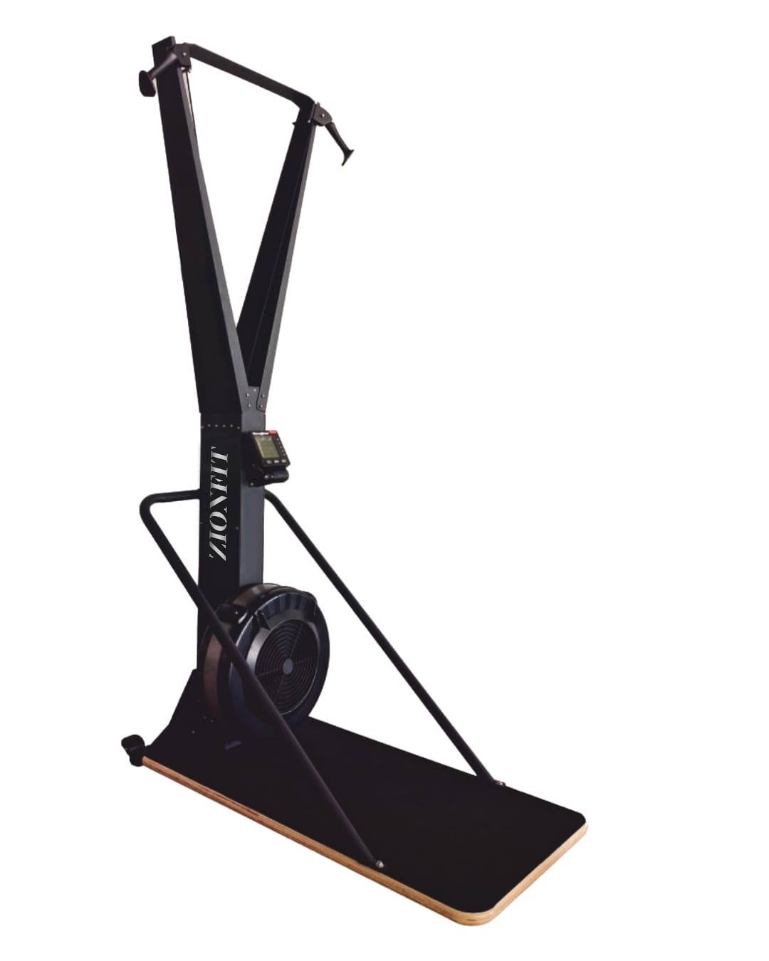 Resistance adjustable Windage adjustment:10 levels. Machine size:130 x 60 x 214cm. Packing size: 132.5 x 67 x 59.5cm. Carton: 132 x 64 x 55cm. Display: Speed/Time/Dis./Calories. N.W.: 50KG, G.W.:55kg.